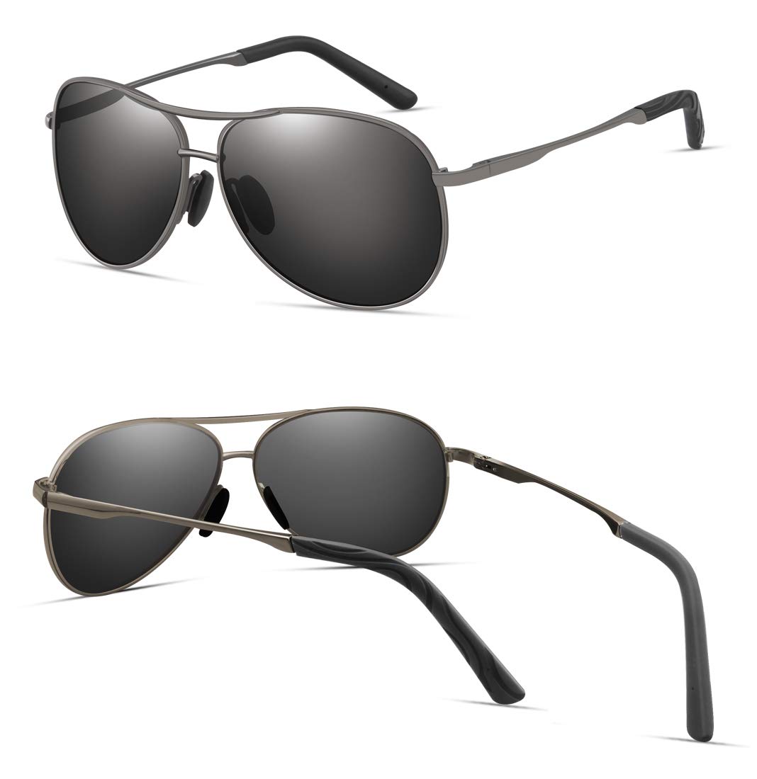Polarized Aviator Sunglasses for Men & Women - UV400 Protection Metal Frame - Classic Retro Style for Driving, Outdoor & Fashion