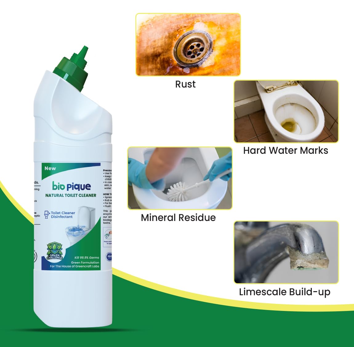 Bio Reme Septic Tank Cleaner 250G & Toilet Cleaner 500ML - Eco-Friendly Natural Enzyme Treatment for Clogged Drains & Septic Systems - Perfect for Home, RV & Camping Use