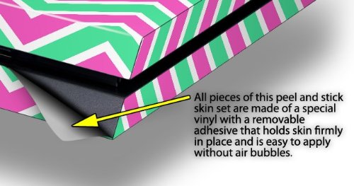 Teal Green and Pink Zig Zag Decal Skin for Original PS4 Gaming Console - Protective Cover with Stylish Design for Gamers & Decor