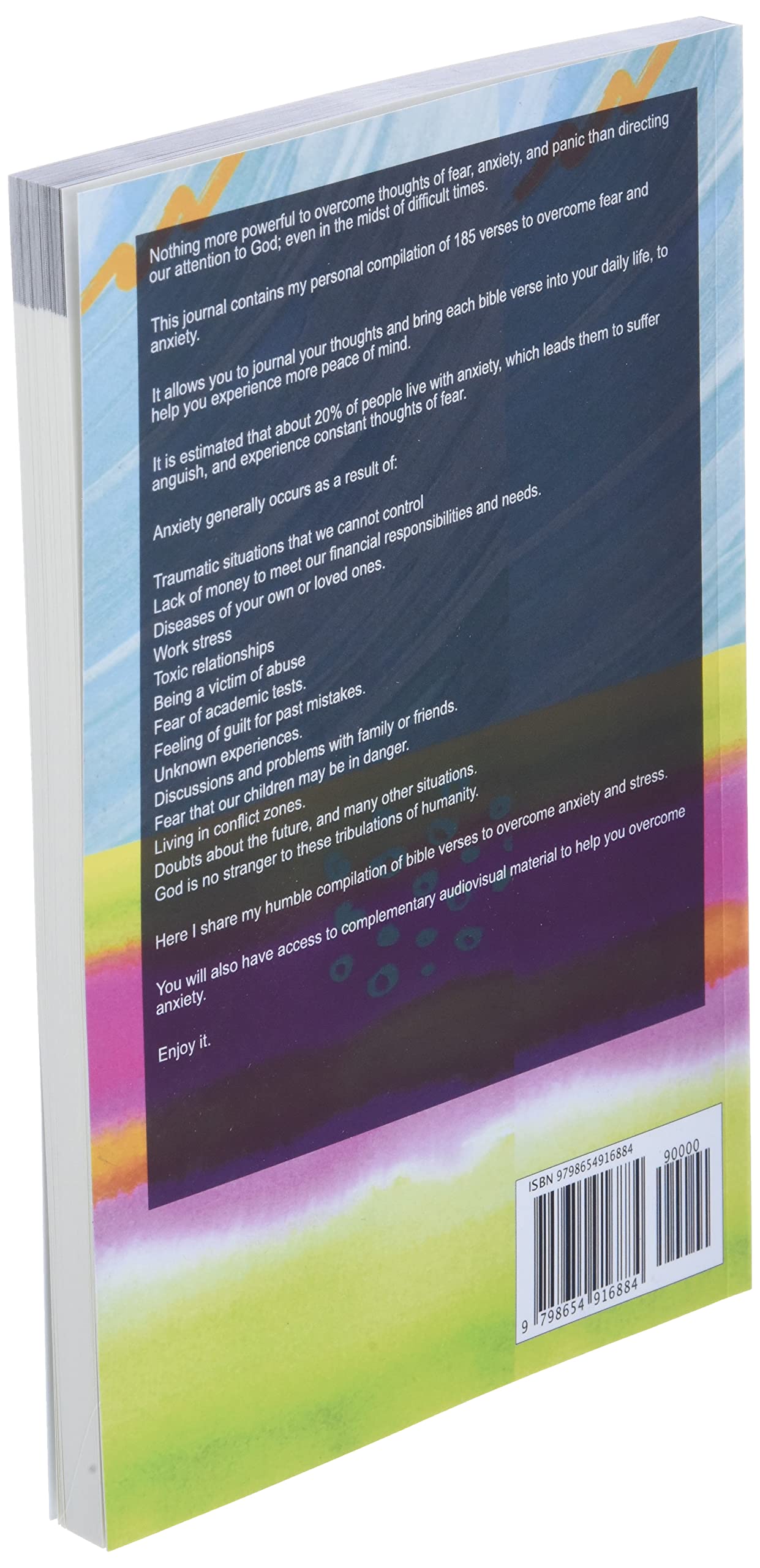 Bible Journal: 180 Daily Verses for Anxiety & Stress Relief - Prayer Journal for Tough Times