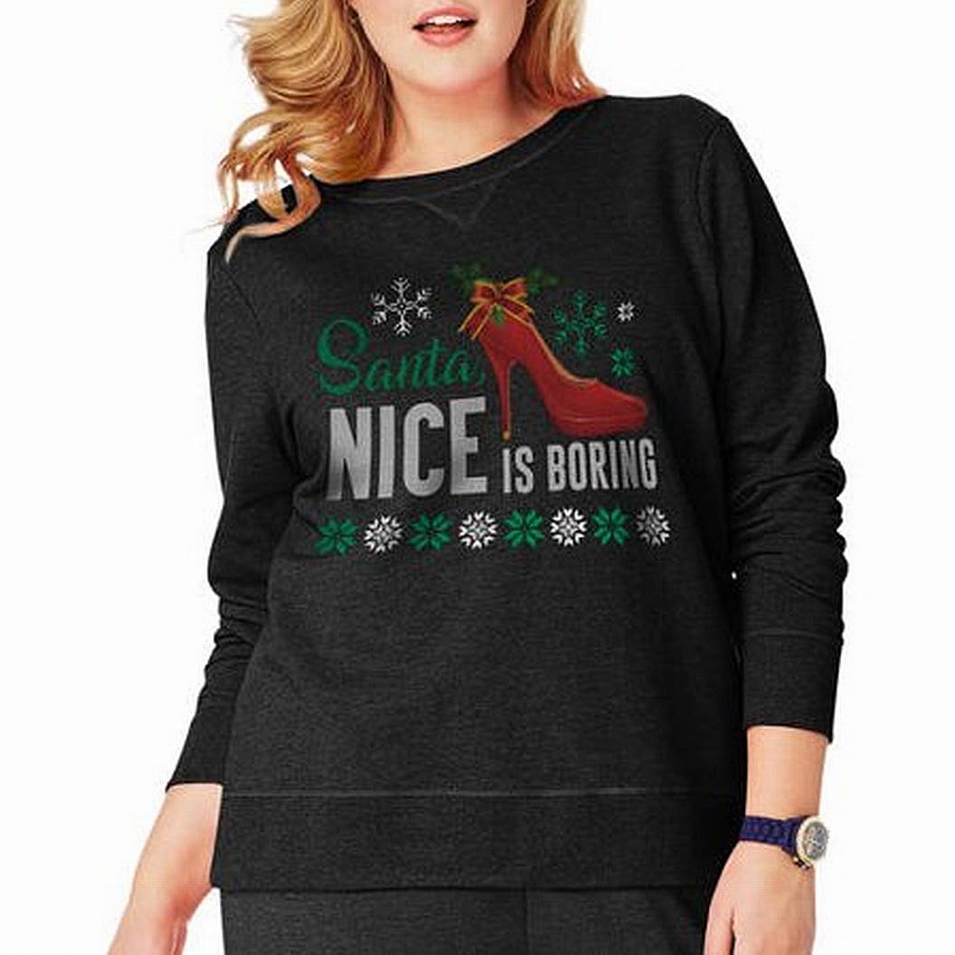 JUST MY SIZE Women's Plus Size Ugly Christmas Sweater - Festive Holiday Party Outfit for Christmas Gatherings & Family Photos