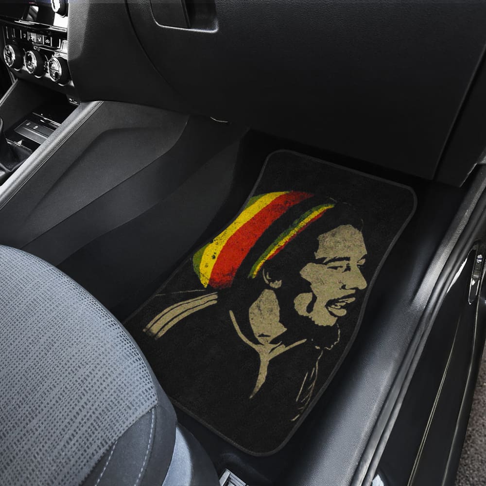 Bob Marley One Love Jamaica Reggae Custom Car Floor Mats - Perfect for Reggae Fans & Car Enthusiasts | Durable & Stylish for Cars, Trucks & SUVs