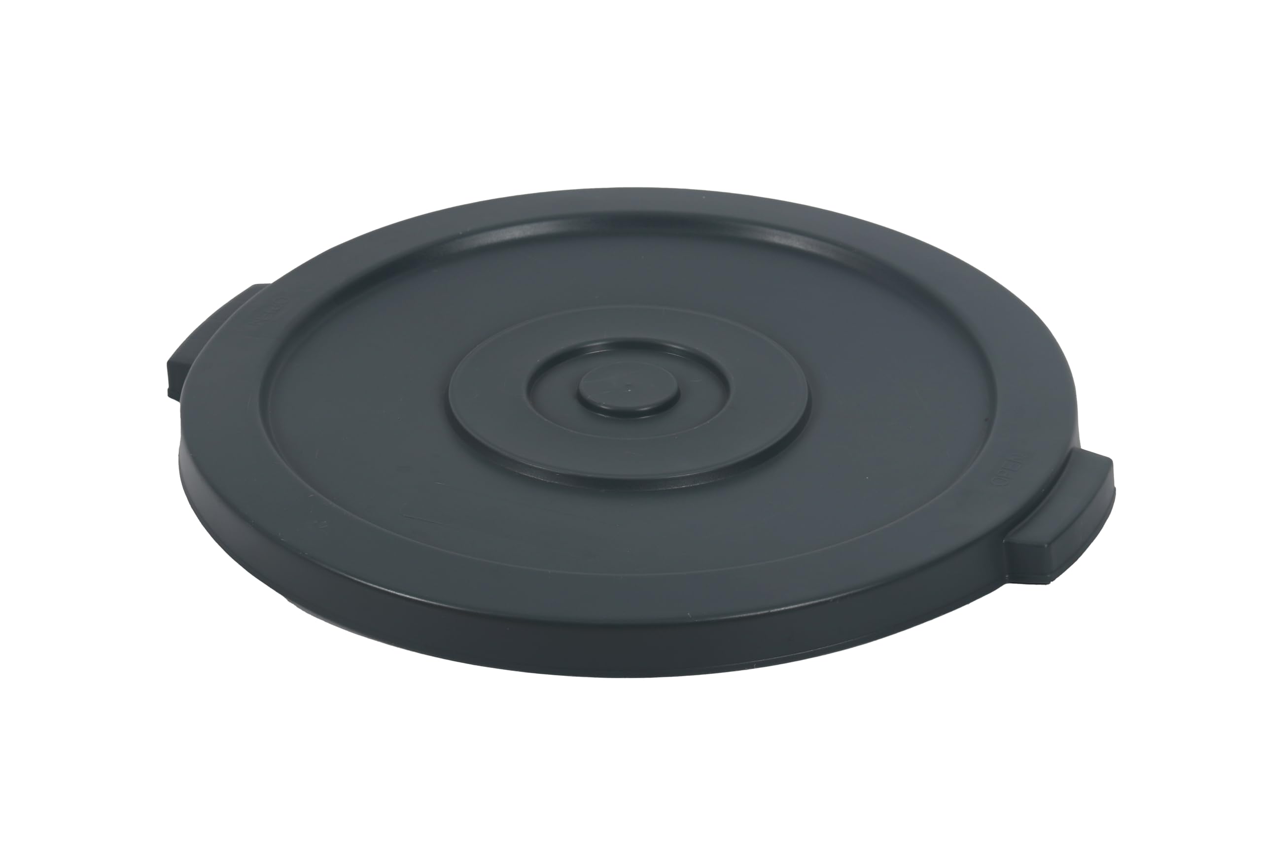 44 Gallon Round Trash Can Lid - Compatible with Plastic Prince Containers, Durable Gray Garbage Bin Cover for Outdoor, Garage & Commercial Use