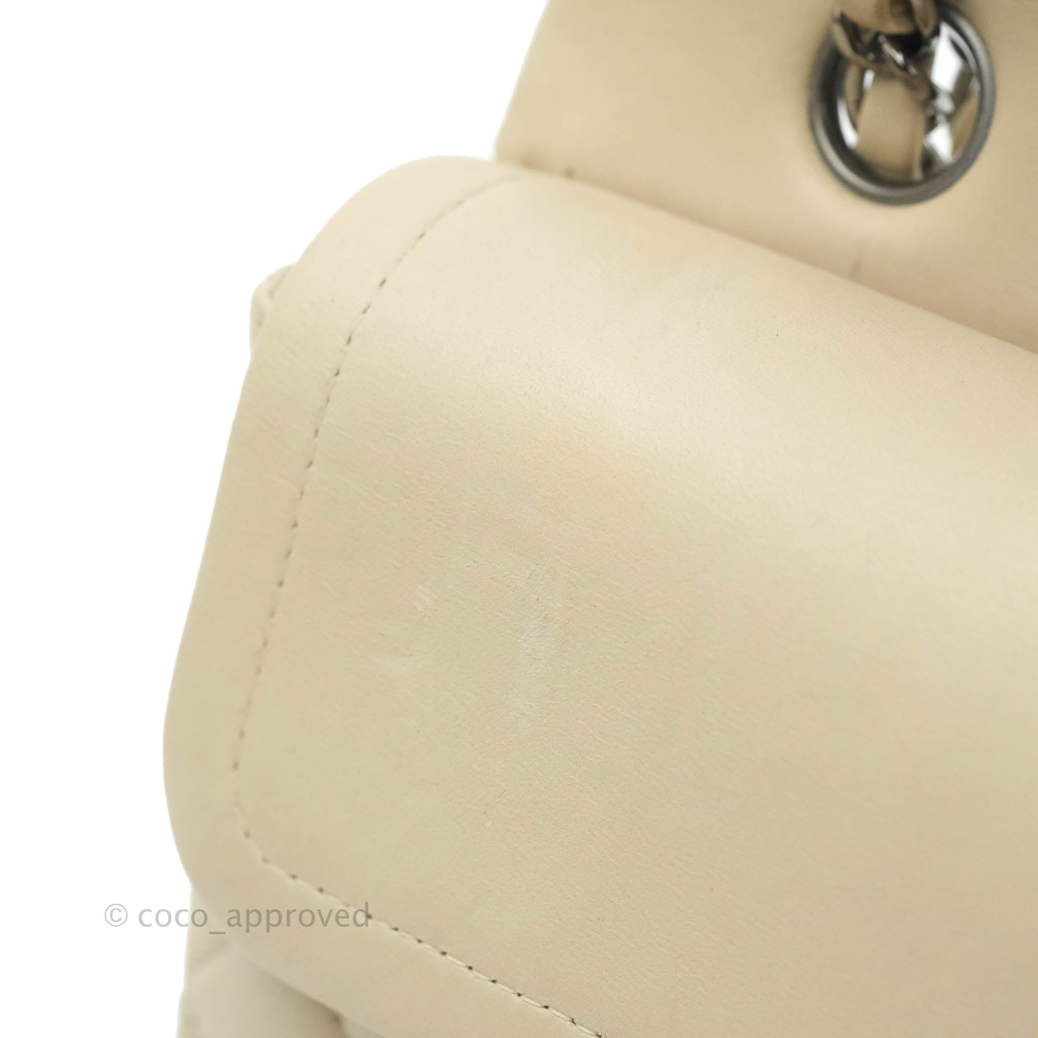 Chanel Classic Medium Double Flap Bag in Light Beige Lambskin with Gun Metal Hardware - Luxury Designer Handbag for Women, Perfect for Date Night & Special Occasions