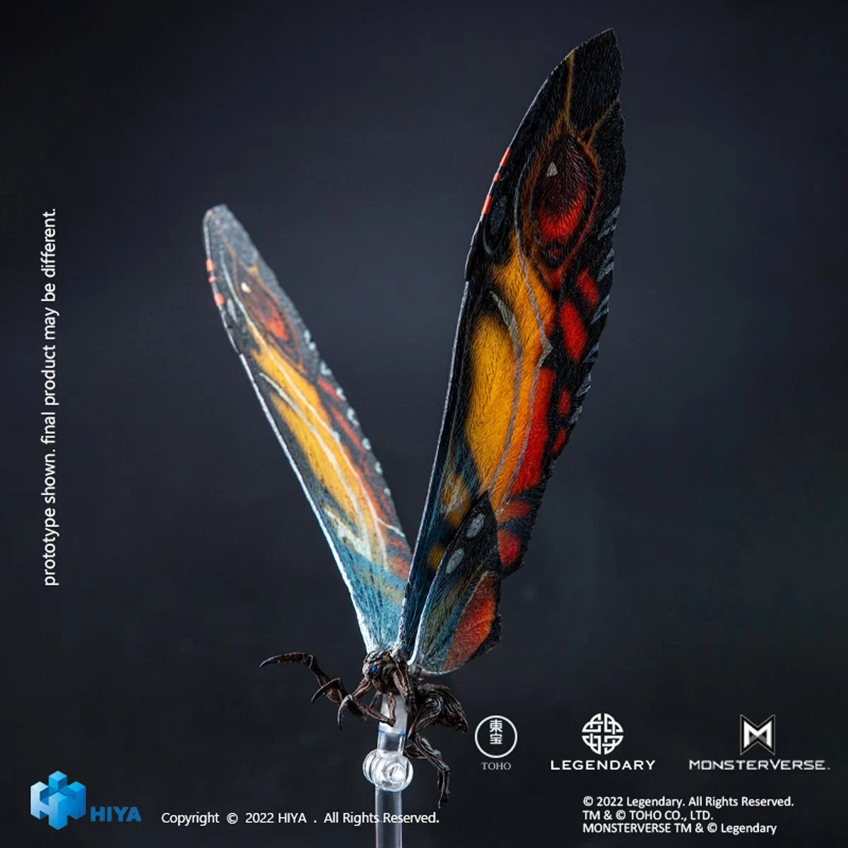 Godzilla King of the Monsters Mothra Action Figure - Premium Collectible Toy for Movie Fans - Perfect for Display, Gifts, and Monster Battles