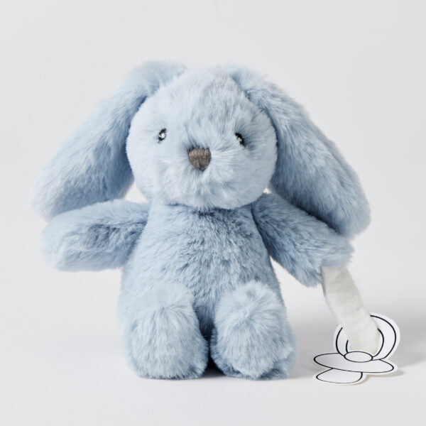 Soft Bunny Plush Toy & Pacifier Holder - Cute Stuffed Animal for Babies & Toddlers - Perfect for Nursery Decor, Baby Shower Gifts, and Soothing Teething Infants