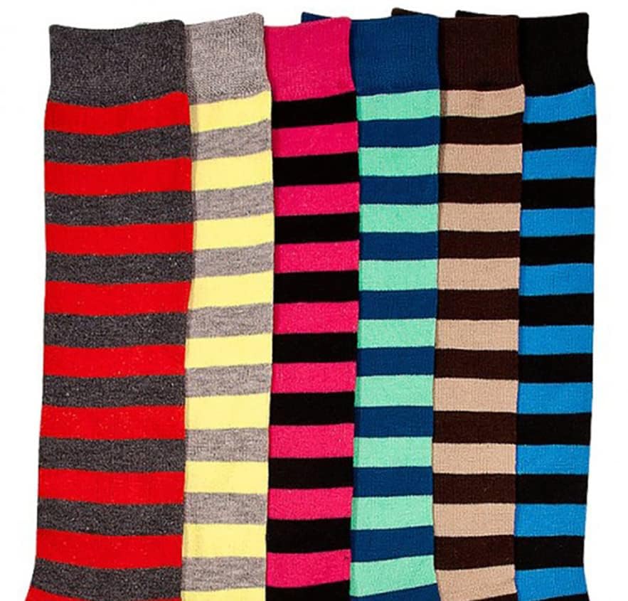 ToBeInStyle Women's Knee High Socks - Pack of 6 or 12 - Fashionable & Comfortable Crew Socks for Boots, Workout & Winter Wear