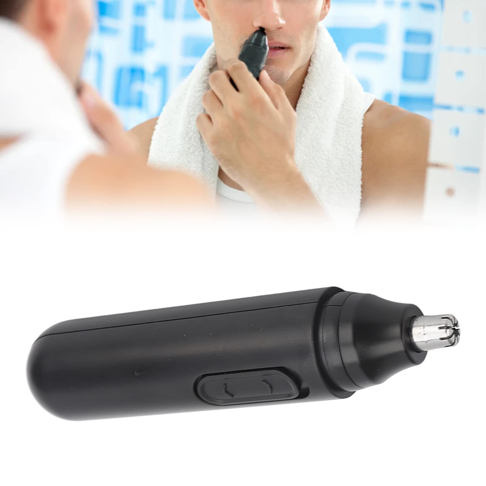 USB Rechargeable Electric Nose Hair Trimmer - Lightweight Pen-Shaped Design with Lithium Ion Battery | Easy to Clean & Effective Hair Removal | Perfect for Home, Travel & Personal Grooming