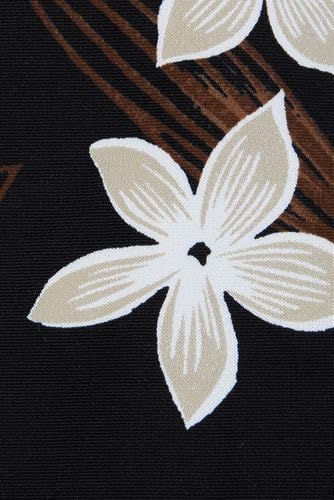 Black Floral Palm
