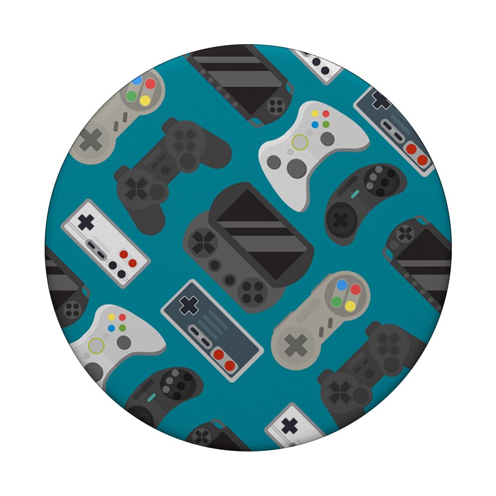 Wireless Gaming Controller for PC & Mobile - Ergonomic Gamepad for Gamers - Perfect Gift for Gaming Enthusiasts - PopSockets PopGrip with Swappable Design for Phones & Tablets (Ideal for Gaming, Travel & Everyday Use)