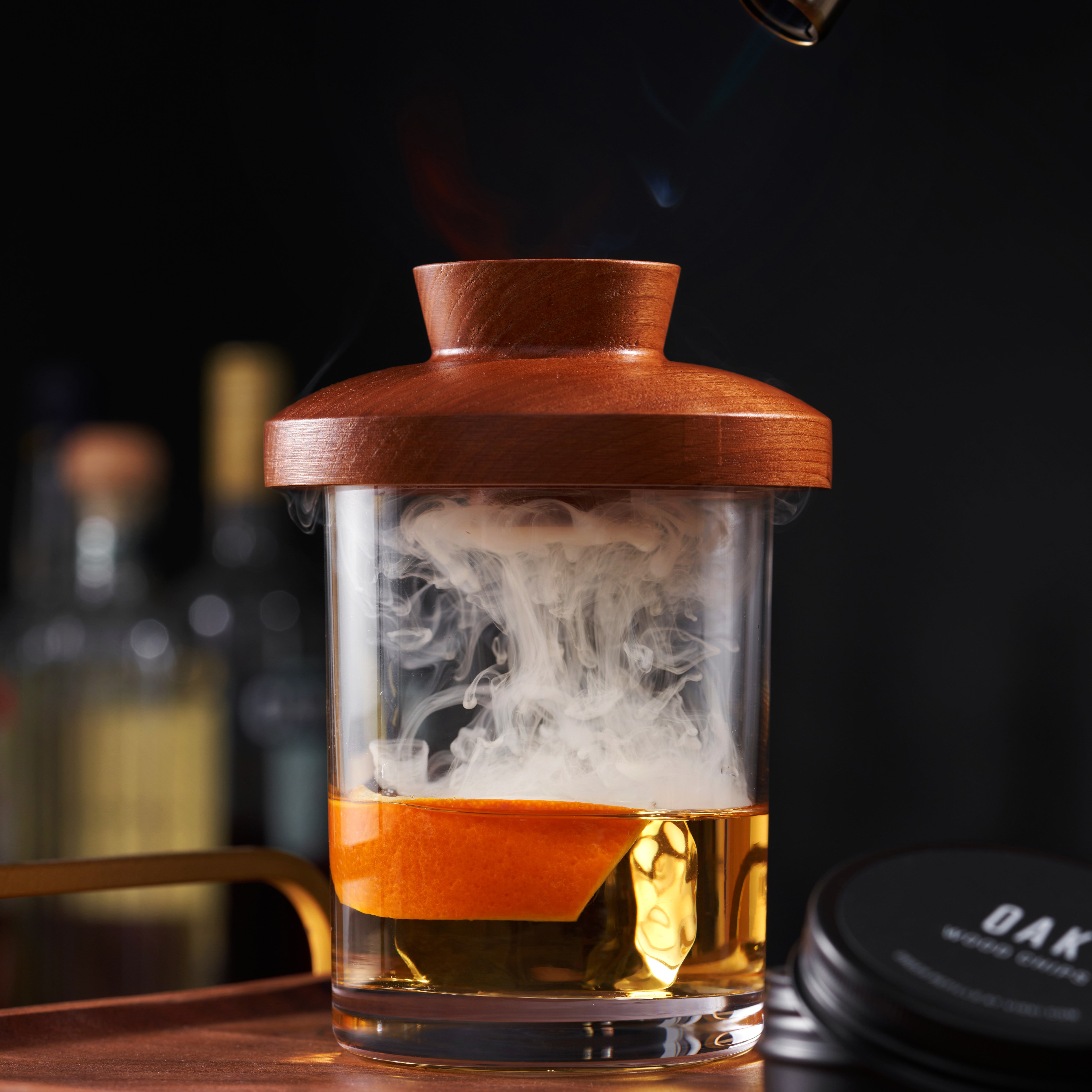Premium Alchemi Single Serve Smoked Cocktail Kit - DIY Home Bar Mixing Set for Whiskey, Bourbon & Craft Cocktails | Perfect for Parties, Gifts & Home Entertaining