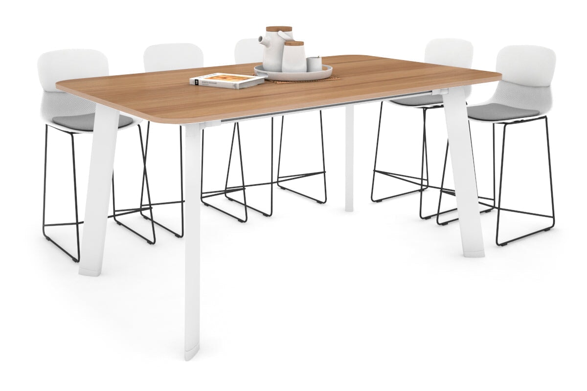 Switch Collaborative Large Counter High Table with Rounded Corners - 1800L x 1100W - Modern Office & Cafe Furniture for Workspaces & Meeting Areas