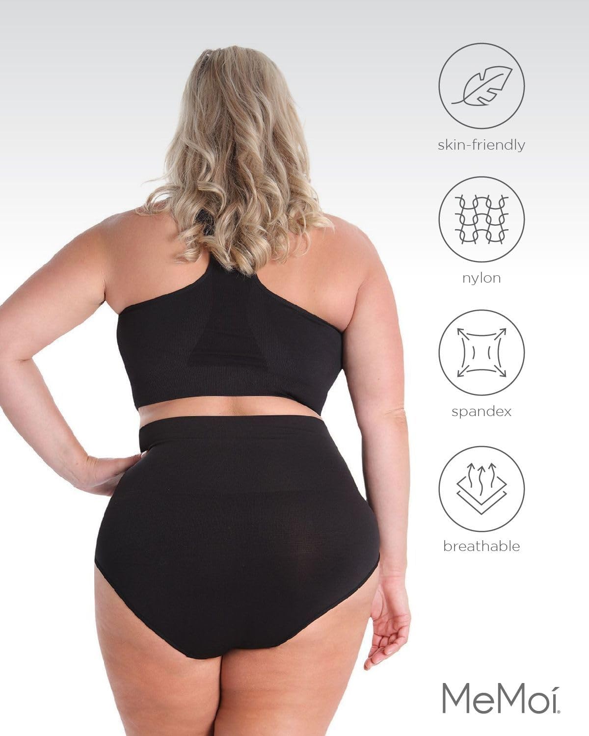 SlimMe High Waisted Seamless Underwear for Women - Tummy Control Shapewear Panties with No Show Design, Comfortable & Breathable (Sizes S-2XL) - Perfect for Everyday Wear, Workout & Postpartum Recovery