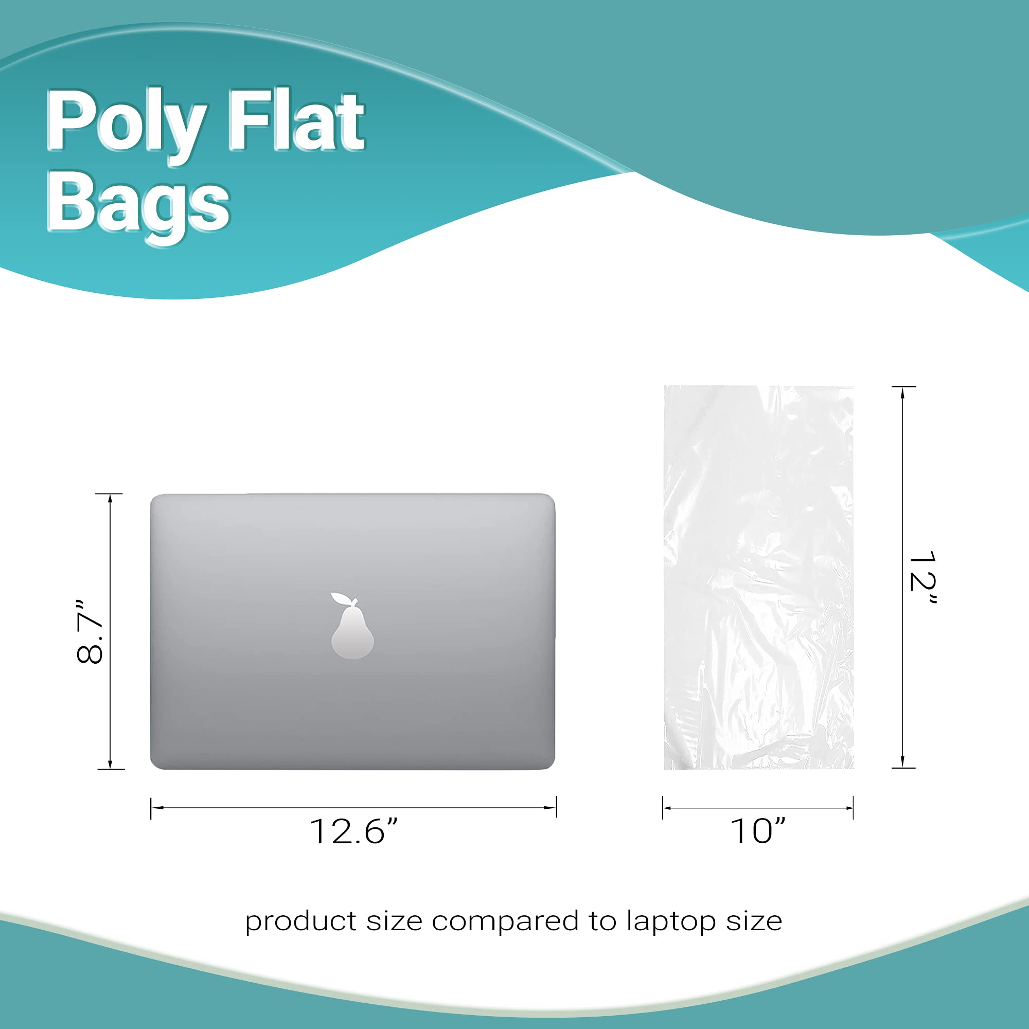1000 Pack 6x12 Inches Clear Plastic Bags for Packaging - 4 Mil Durable Polyethylene Flat Bakery Bags with Open Top - Perfect for Popcorn, Homemade Bread, Cookies & Pastry Storage - Ideal for Bakeries, Cafes & Home Use