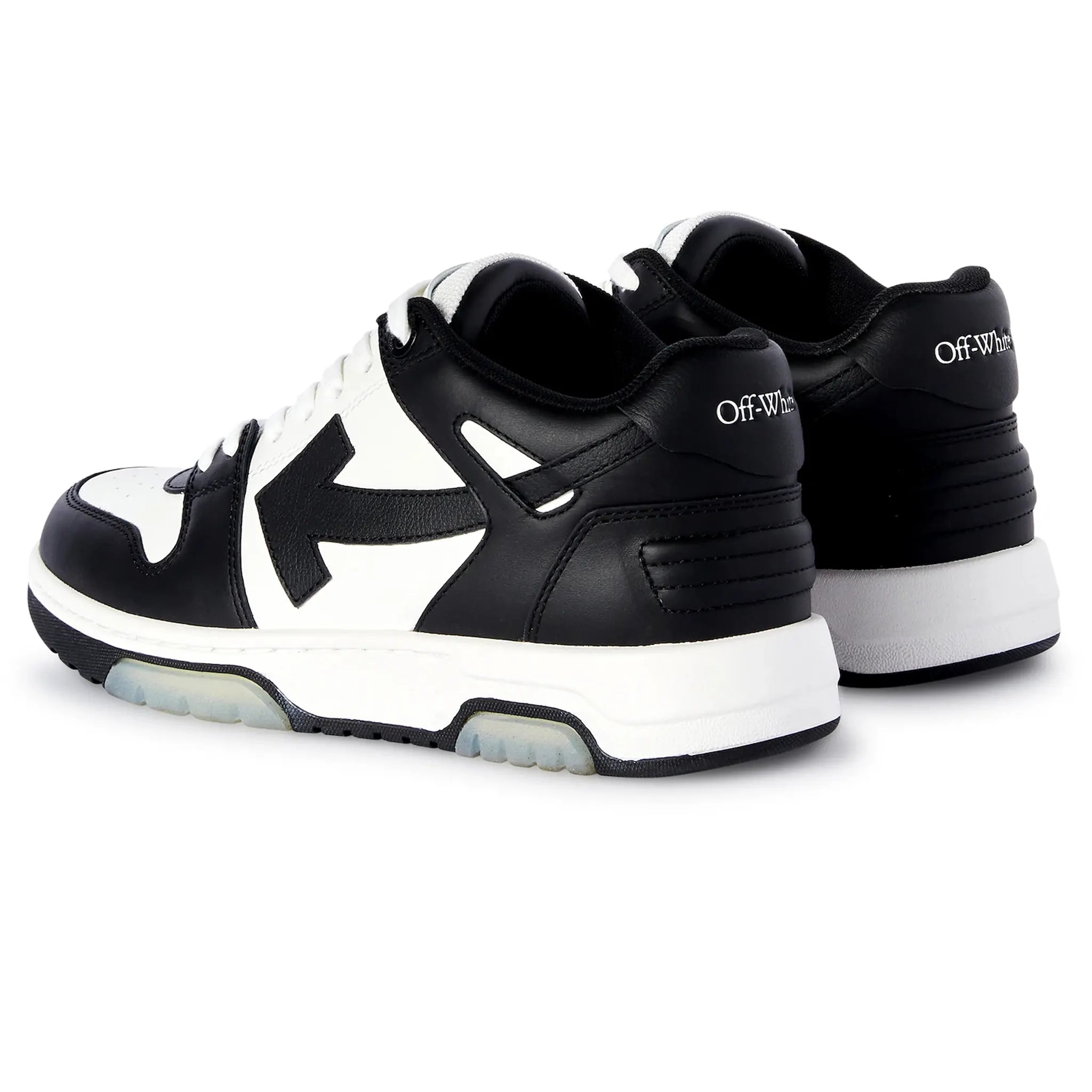 Off White Out Of Office Black & White Sneakers for Men & Women - Stylish Casual Shoes for Walking, Running & Everyday Wear