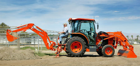 Kubota L6060HSTCC 60 HP Compact Tractor - 4WD Hydrostatic Transmission for Farming, Landscaping & Property Maintenance