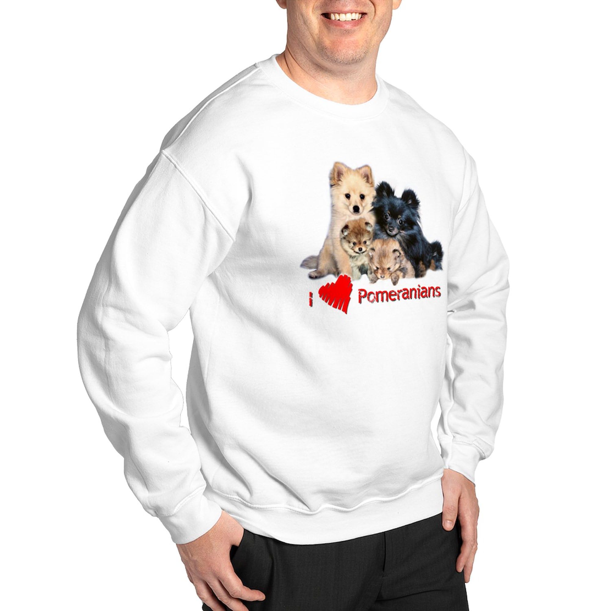 Pomeranian Sweatshirt for Women & Men - Classic Crew Neck Lightweight Pullover | Cute Dog Lover Gift, Casual Wear for Coffee Dates & Pet Owners