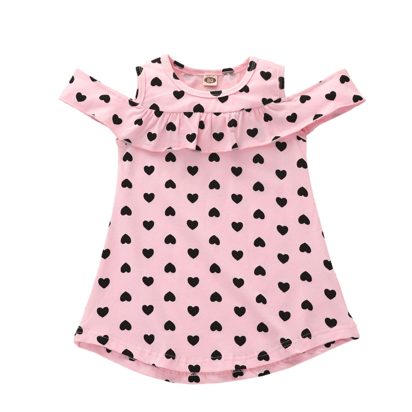Valentine's Day Baby Clothes Set for Girls & Boys - Heart Print Ruffle Princess Dress | Newborn Baby Gift | Perfect for Holiday Photos, Parties & Special Occasions