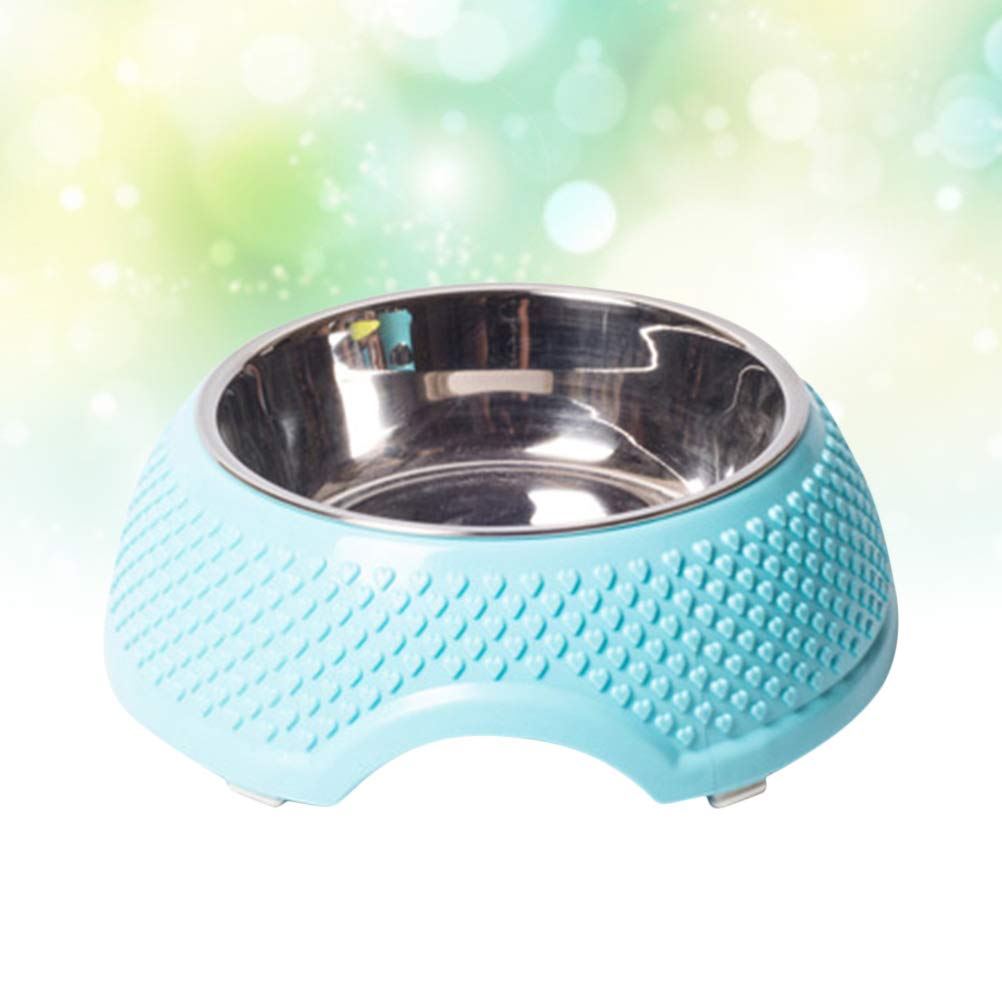 TEHAUX 1pc Large Capacity Dog Feeding Bowl - Non-Slip Pet Food and Water Dish for Dogs, Perfect for Indoor/Outdoor Use at Home or Travel