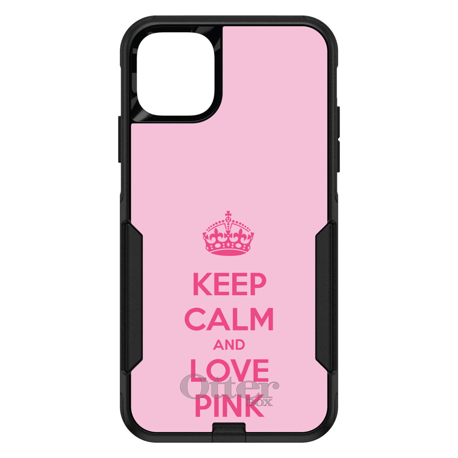 Premium Shockproof iPhone 12 Pro Max Case (6.7 Inch) - Slim Protective Cover with Anti-Scratch Design | Replacement for OtterBox Commuter | Keep Calm & Love Pink Print | Perfect for Daily Use, Travel & Outdoor Activities