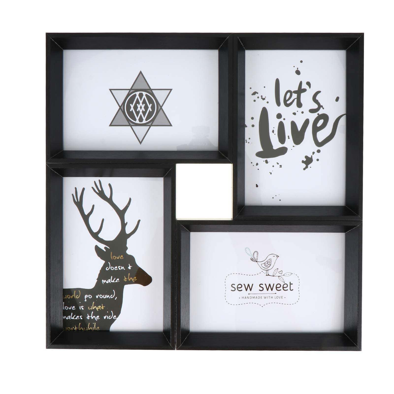 Rosenice 6-Inch Siamese Tabletop Photo Frame - Elegant Desktop Picture Holder for Home & Office Decor | Perfect for Displaying Family Photos, Wedding Pictures, and Memories