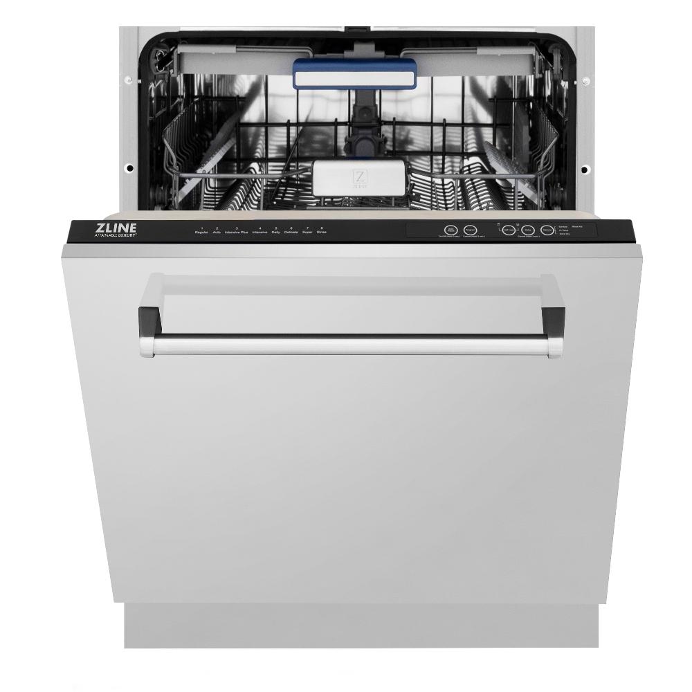 ZLINE 36 Inch Stainless Steel Kitchen Package - Gas Range, Range Hood, Microwave Drawer, Dishwasher & Beverage Fridge (5KP SGRRH36 MWDWV RBV) | Premium Appliance Bundle for Modern Kitchens, Home Chefs & Entertaining