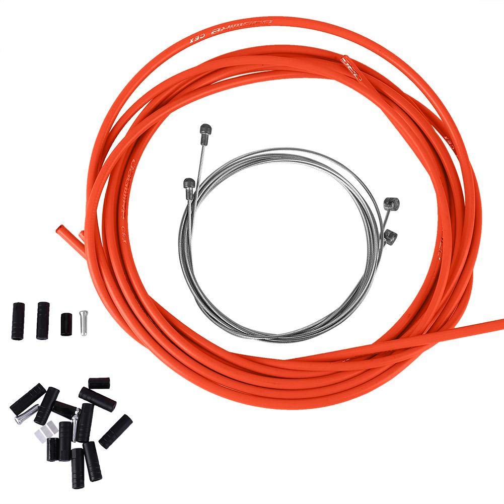 Keenso Universal Bike Brake Shifter Cable Housing Set - Compatible with Mountain & Road MTB Bikes - Durable Brake & Shift Derailleur Cable Replacement - Perfect for Gear Shifting and Braking Performance on Trails and Commutes