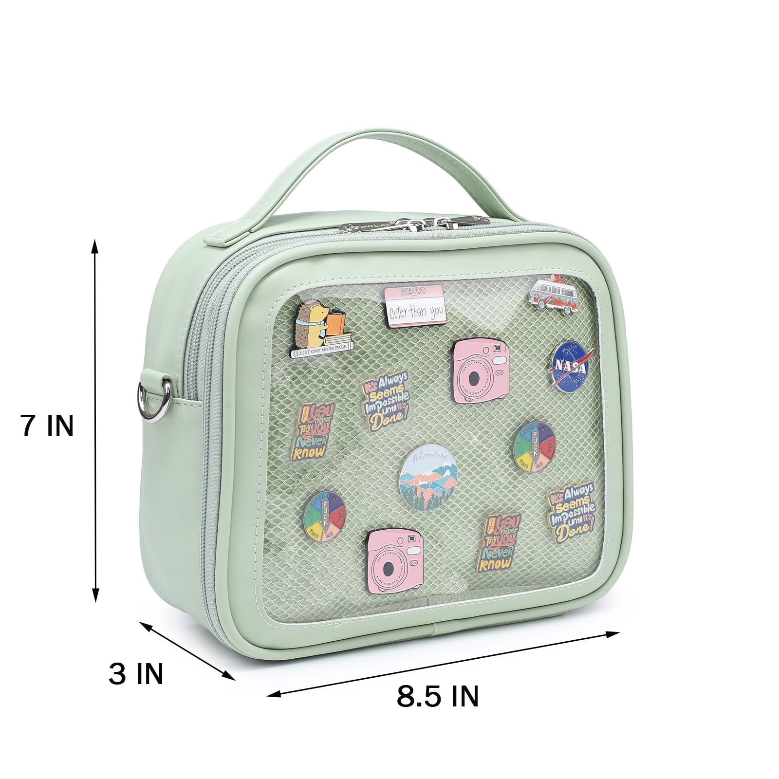 Anime Ita Bag Crossbody Messenger Shoulder Bag for Display - Perfect for Conventions, Cosplay & Collectors