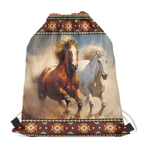 Ethnic Horse Aztec Tribe Geometric
