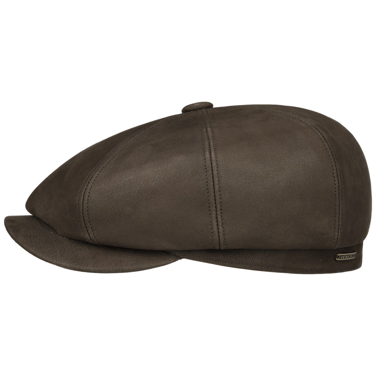 Stetson 8 Panel Sheepskin Flat Cap for Men - Classic Wool Winter Hat for Outdoor Activities, Hunting & Casual Wear