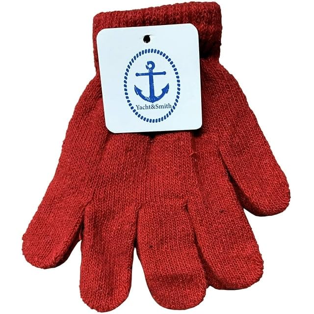 Yacht & Smith Wholesale Winter Beanie and Glove Set - Bulk Pack for Kids & Adults - Warm Knit Hats & Gloves Combo for Cold Weather - Perfect for Schools, Homeless Shelters & Donation Drives
