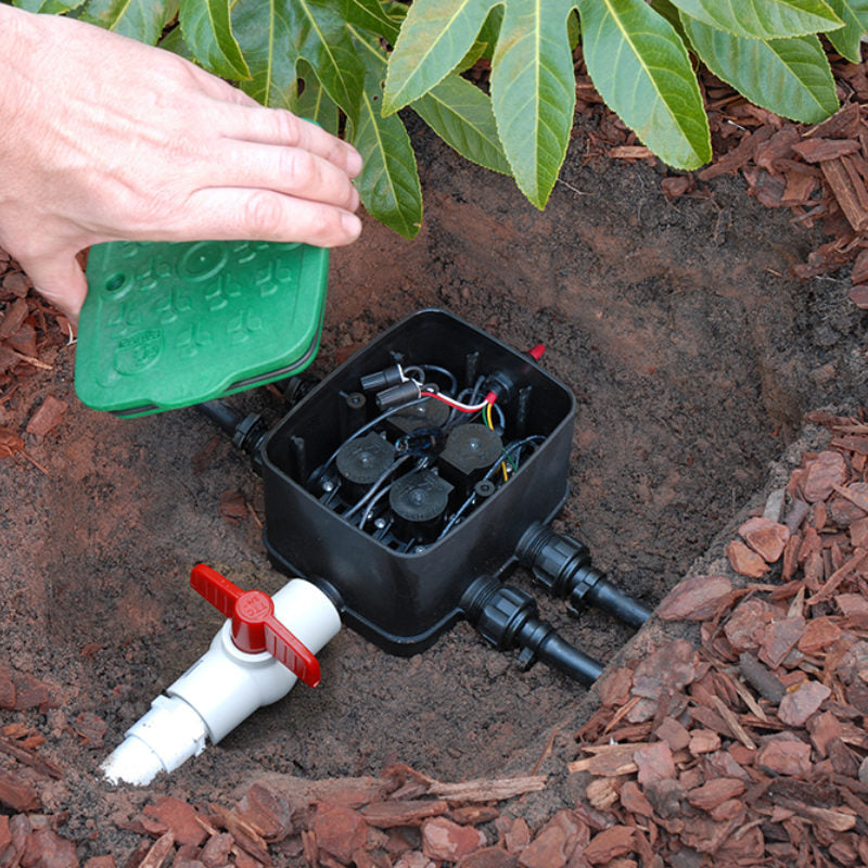 Antelco Ezyvalve 20mm DIY Solenoid Manifold System with 4 Valves - Irrigation & Hydroponics Control for Gardens & Greenhouses