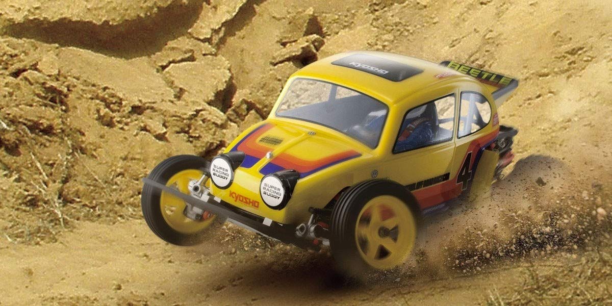 Kyosho Beetle 1:10 Scale Off-Road RC Car Kit - Vintage Style Remote Control Buggy for Adults & Kids - Perfect for Backyard Racing, Trail Adventures & Hobby Collectors