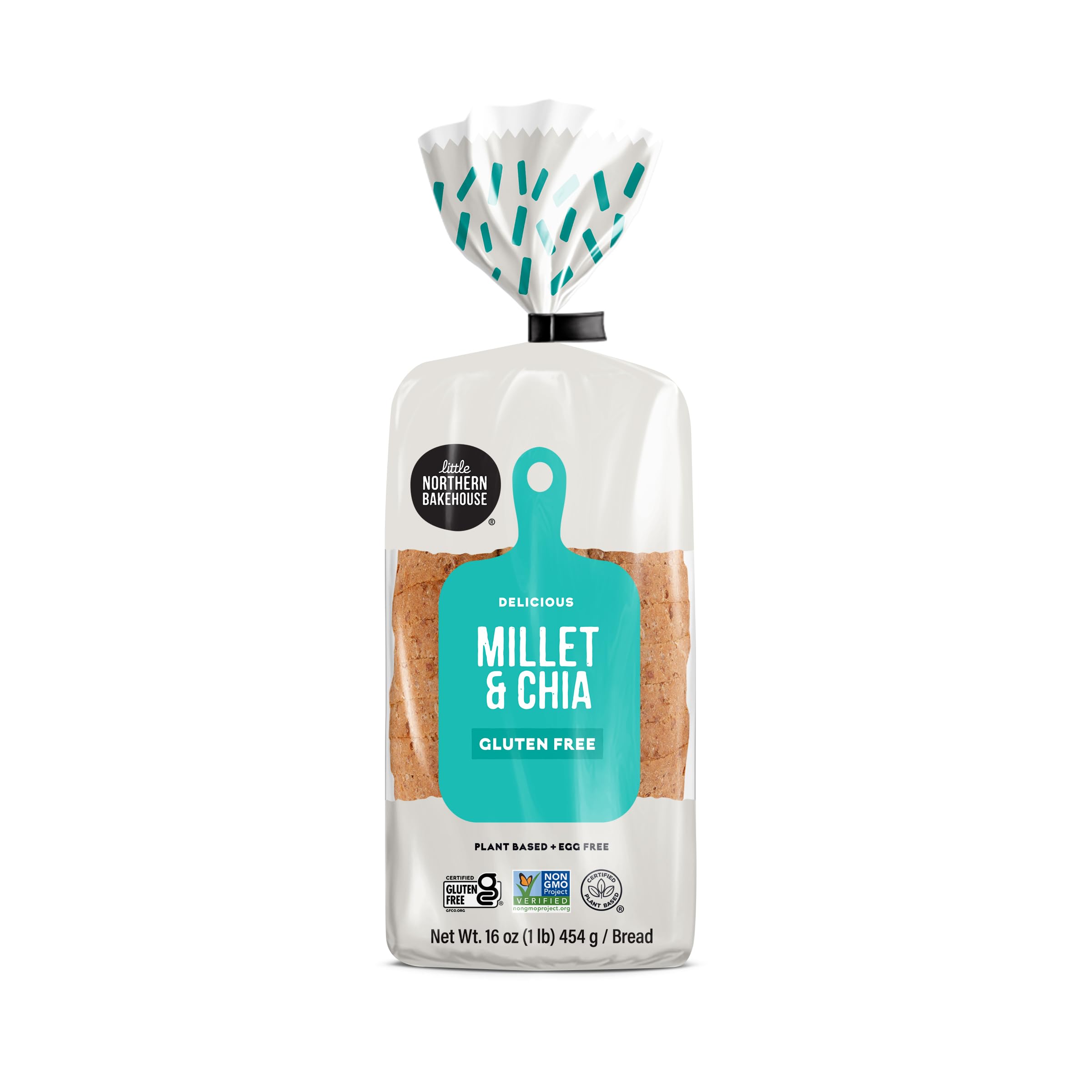 Little Northern Bakehouse Millet & Chia Gluten Free Bread - Non-GMO, Allergy-Friendly Sliced Bread, 4 Pack (16 oz Each) | Perfect for Sandwiches, Toast & Healthy Breakfast