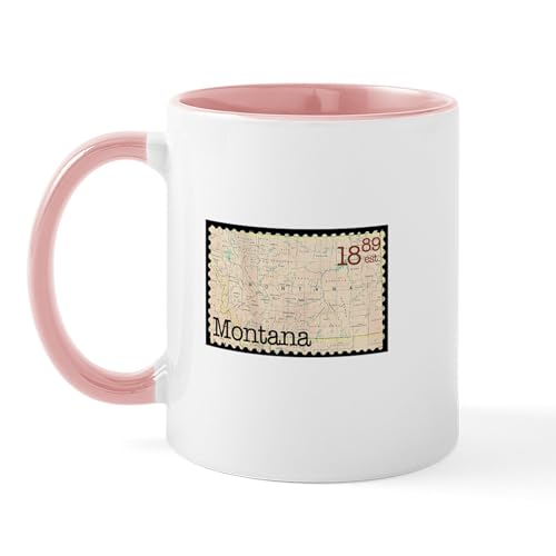 White/Pink Inside - Montana Stamp Mug