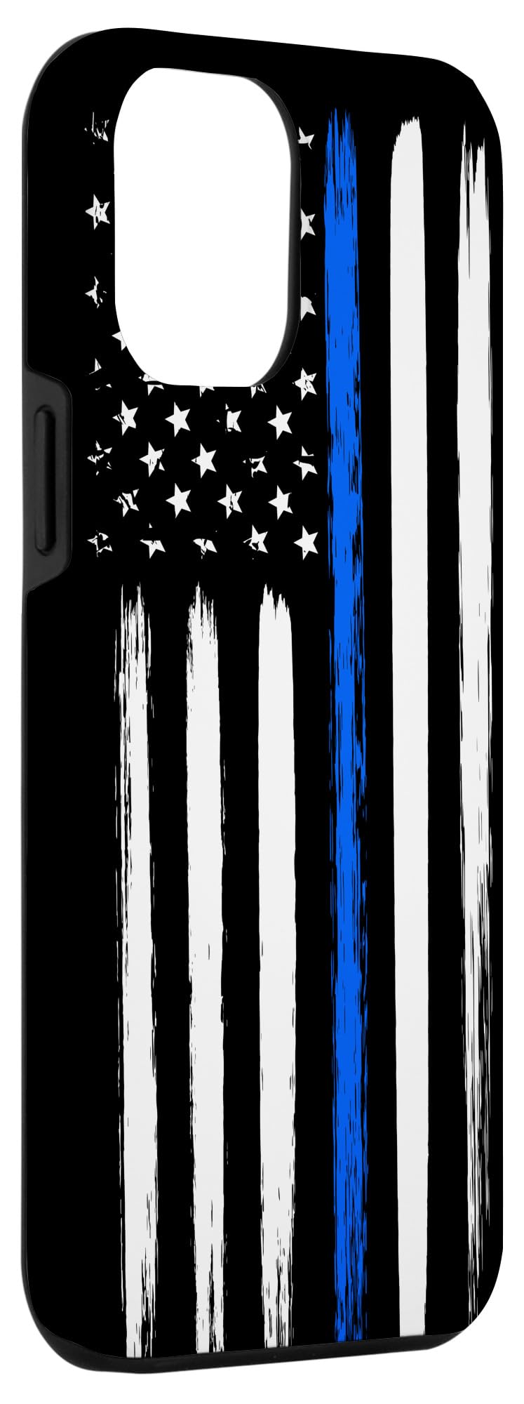 iPhone 12 Pro Max Thin Blue Line Flag Phone Case - Support Police Sheriff Deputy - Durable Protective Cover for Law Enforcement, First Responders & Military Personnel