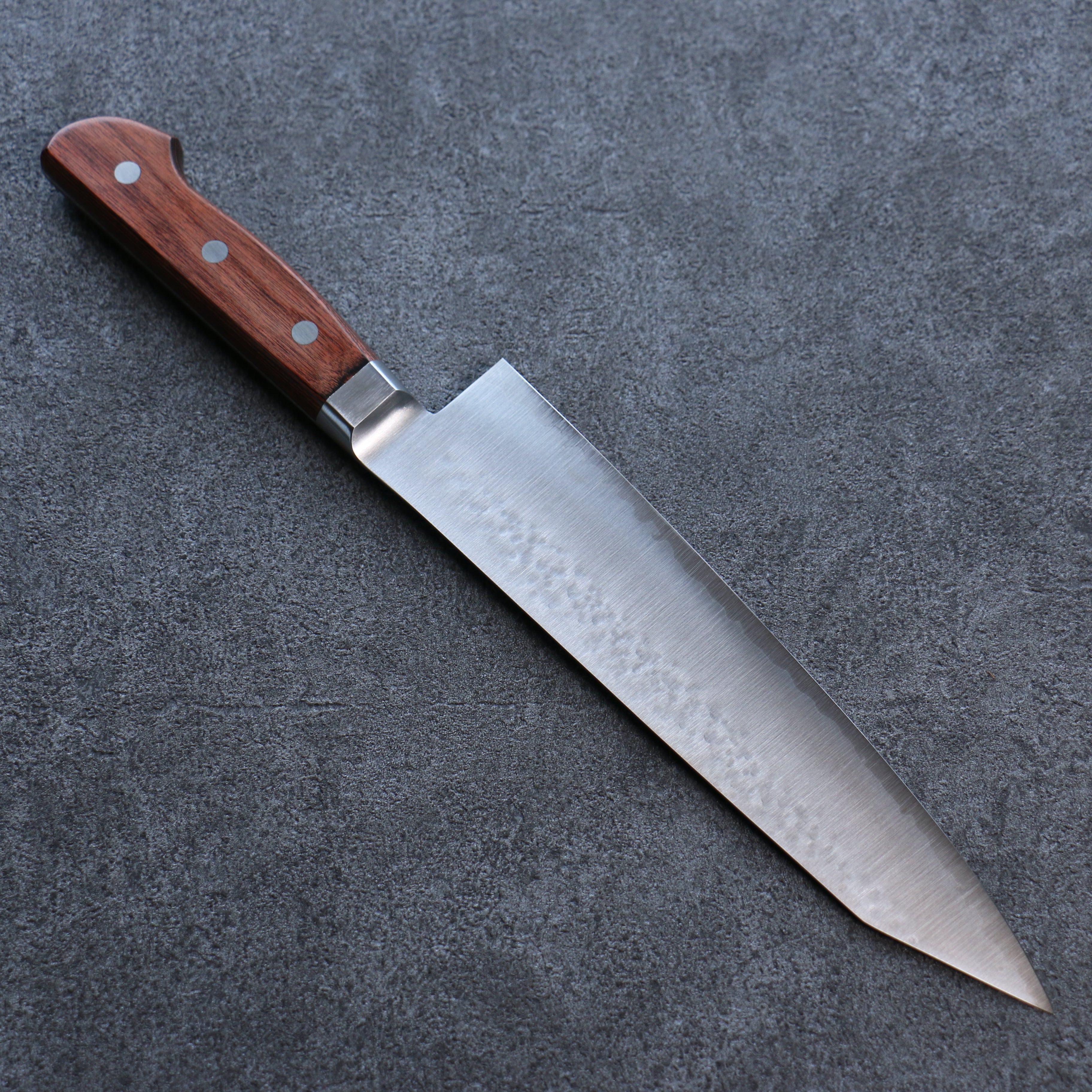 Premium Seisuke SG2 Hammered Kiritsuke Gyuto Japanese Chef Knife 210mm with Mahogany Handle - Perfect for Sushi, Sashimi & Precision Cutting