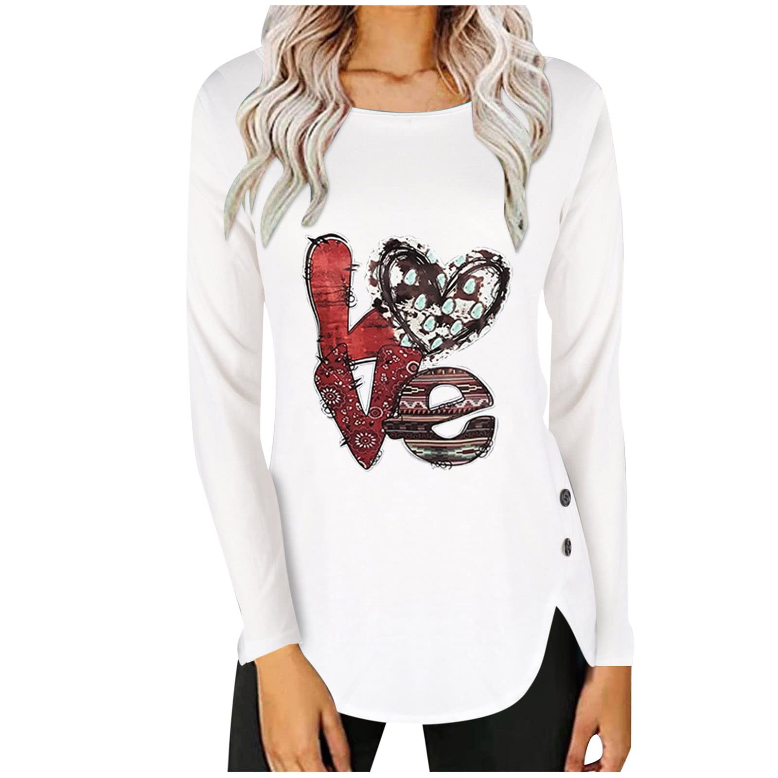 Stylish Women's Summer Gradient Print Long Sleeve Round Neck Top - Breathable Casual Blouse for Work & Date Night - Perfect Gift for Her