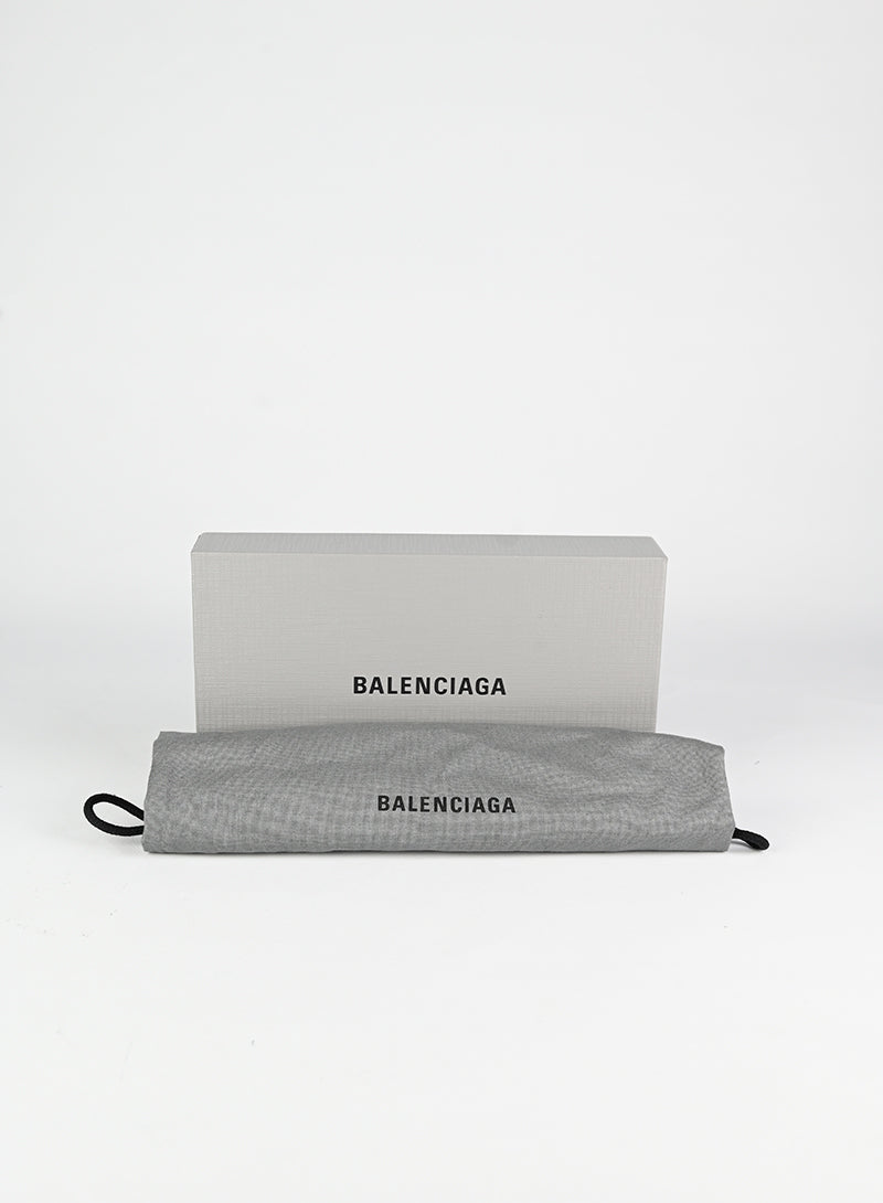Balenciaga Grey Leather Card Holder - Slim & Stylish Wallet for Men & Women - Perfect for Everyday Use, Travel, and Business