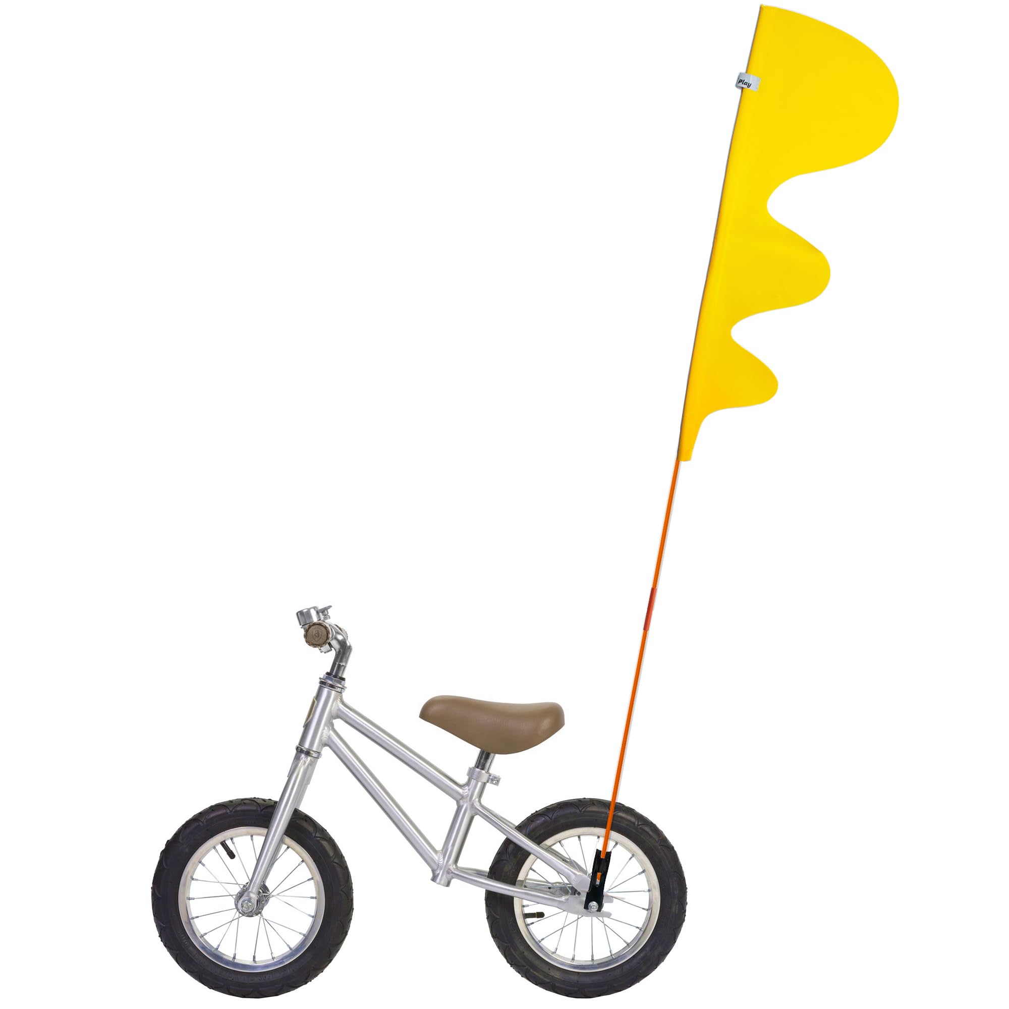 High Visibility Yellow Dinosaur Bike Safety Flag - Kids Tricycle & Bike Trailer Safety Accessories for Enhanced Road Visibility - Perfect for Cycling, Commuting & Outdoor Family Adventures