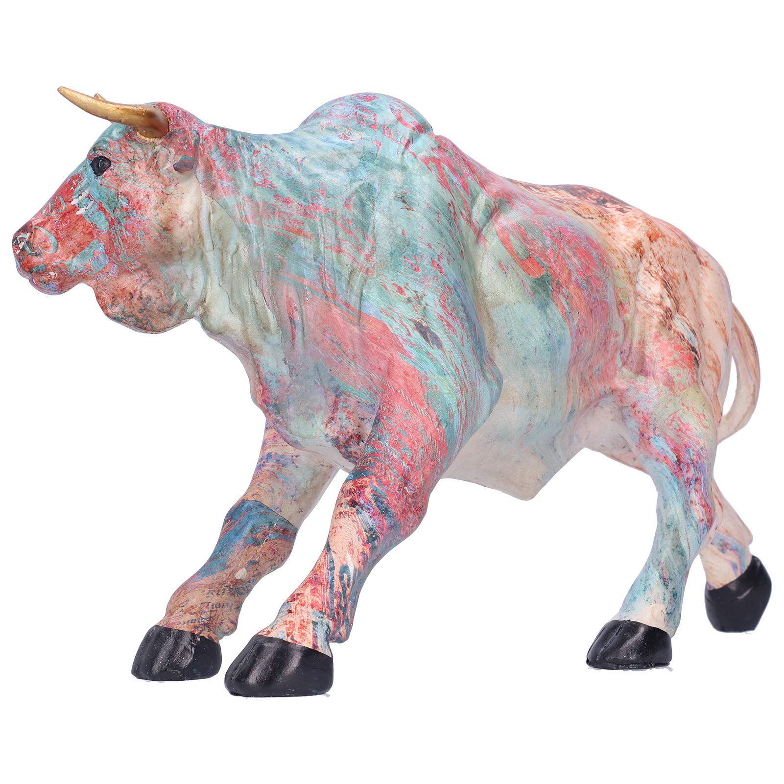 OX Statue - Handcrafted Bull Sculpture for Home Decor, Stylish Animal Ornament for Living Room, Office & Gift Giving | Feng Shui Decor & Modern Interior Design Accent