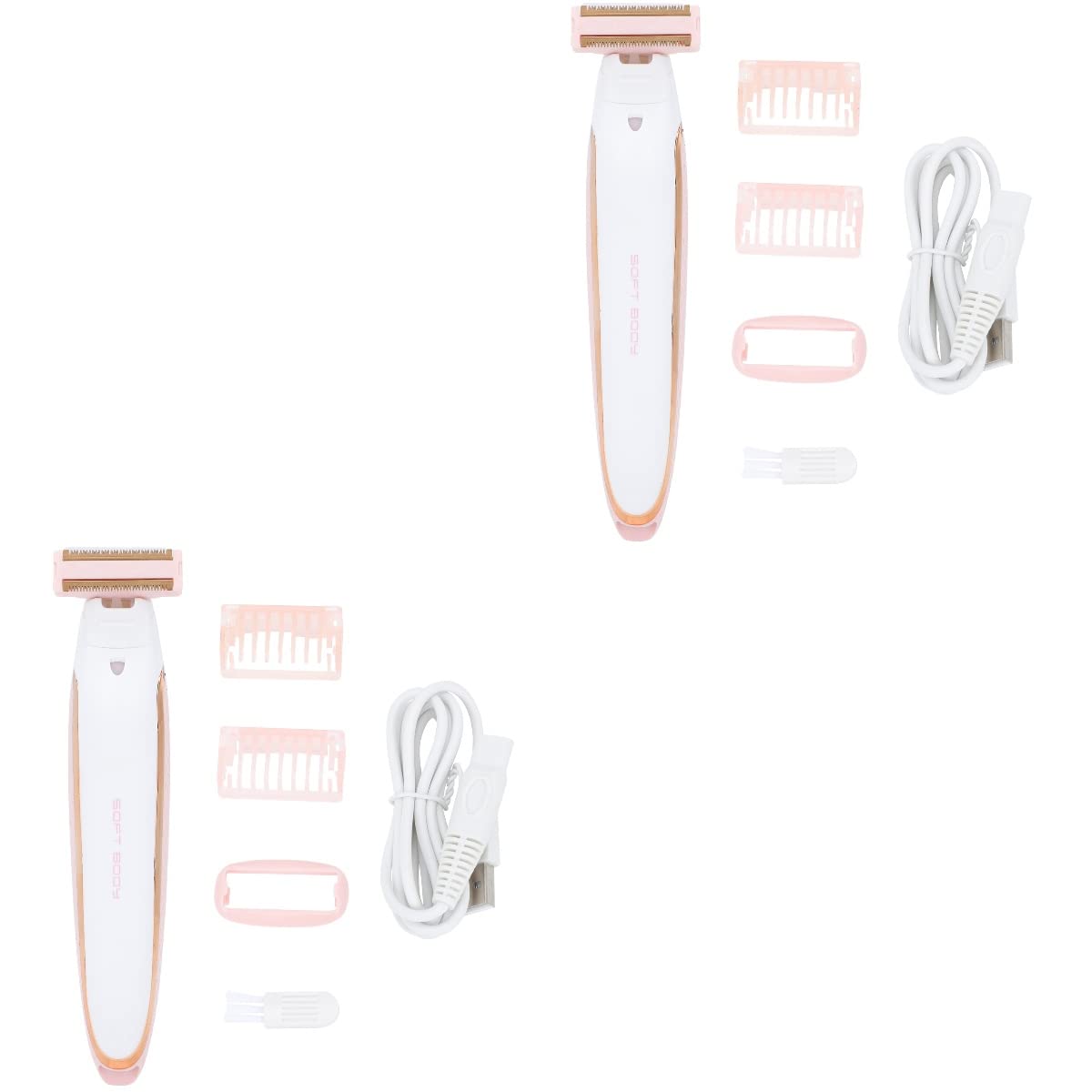 Professional Electric Hair Trimmer & Shaver for Men - 2-in-1 Head & Beard Grooming Kit with Splint White ABS Body - Perfect for Home, Travel & Salon Use