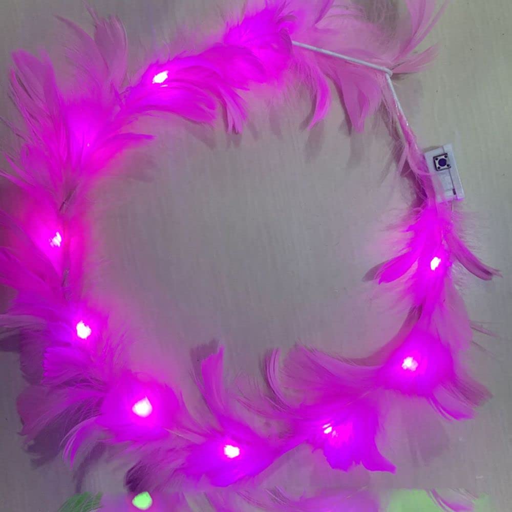 Glowing LED Fairy Wreath Hair Accessories for Kids & Women - Party Decor