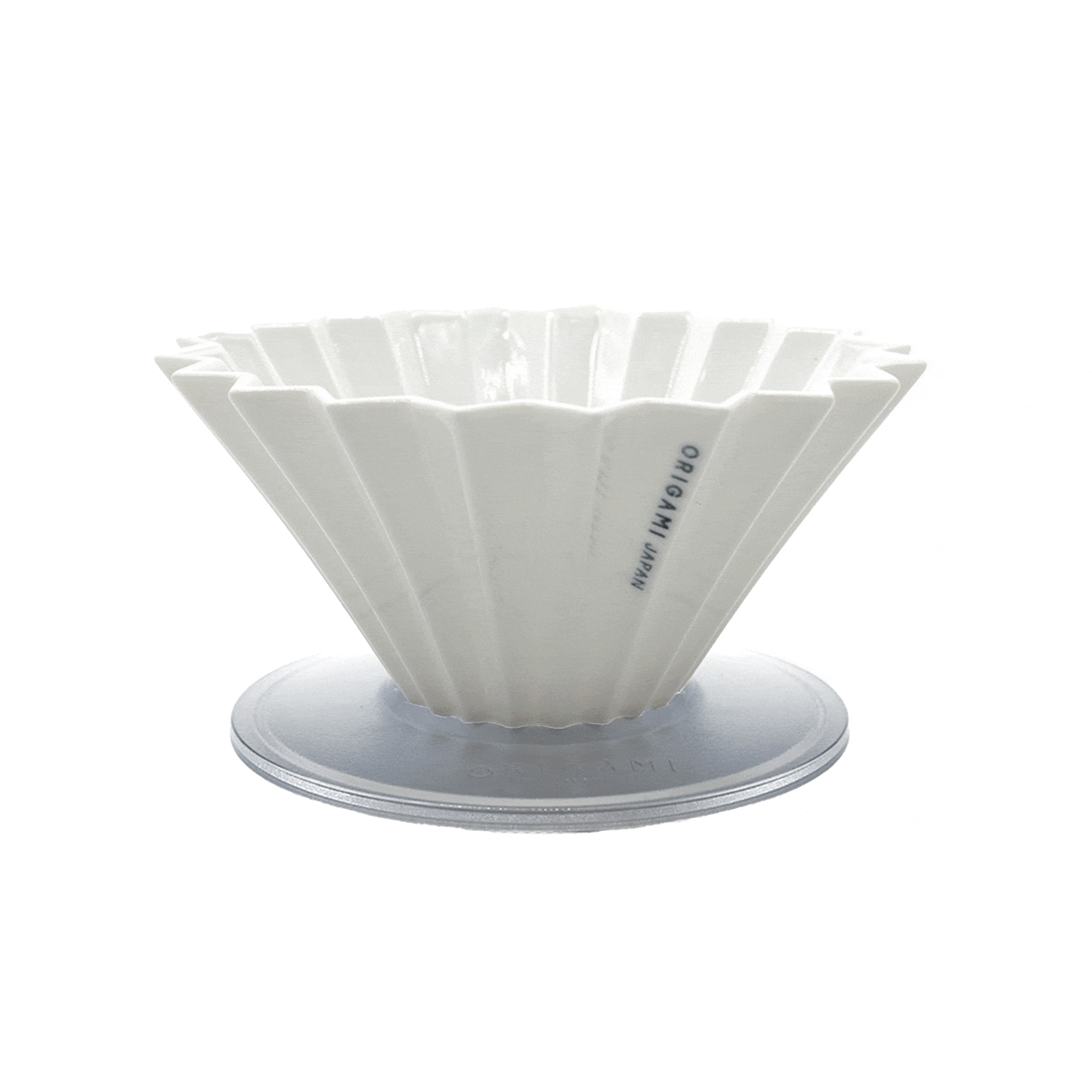 Premium Ceramic Origami Dripper for Pour Over Coffee - Handcrafted Coffee Brewer for Specialty Coffee Lovers, Perfect for Home Baristas & Coffee Shops