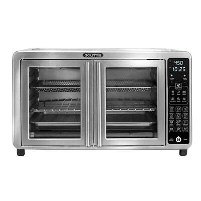 Gourmia XL Digital Air Fryer with Single Pull French Doors - Large Capacity, Healthy Oil-Free Cooking for Family Meals, Snacks & Quick Dinners