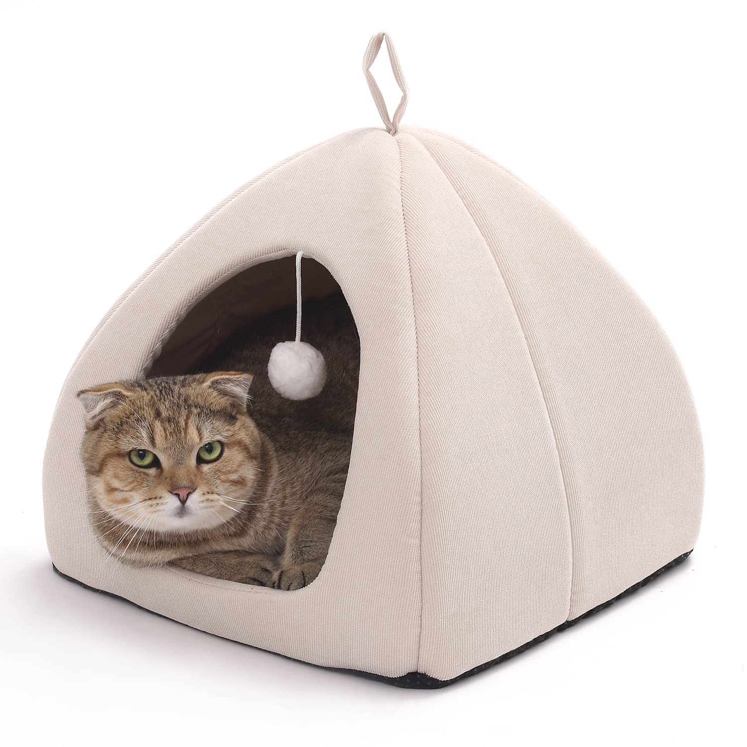 Cozy Foldable Cat Bed & Cave Tent - Soft Indoor/Outdoor Pet House for Small Cats - Perfect for Napping, Lounging & Traveling