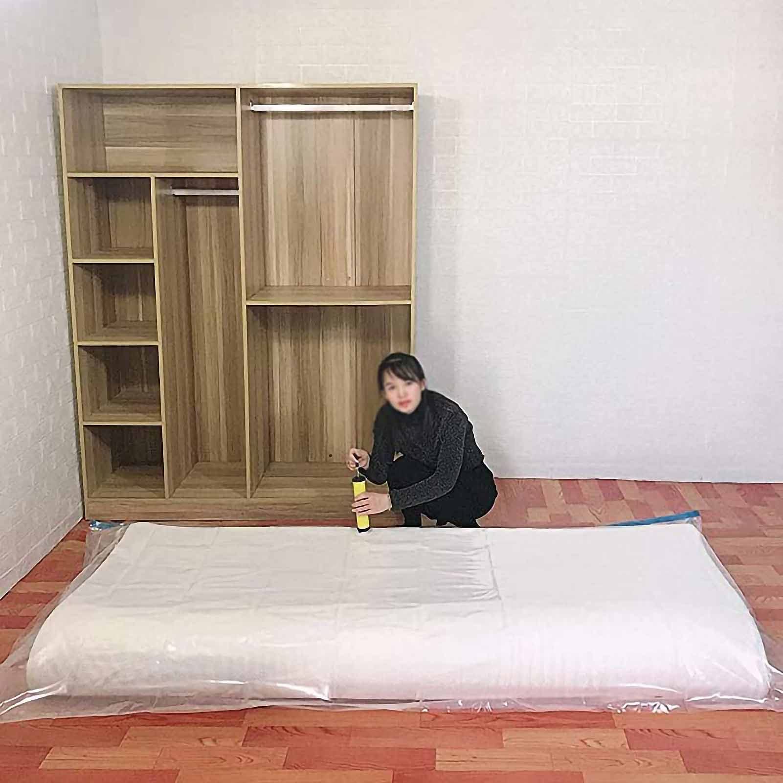 Reusable Vacuum Storage Bags for Mattress & Furniture - 210x130cm Large Vacuum Compression Bags for Moving, Bedding Storage & Space Saving | Perfect for Latex Mattress, Sofa Cushions & Seasonal Clothes Organization