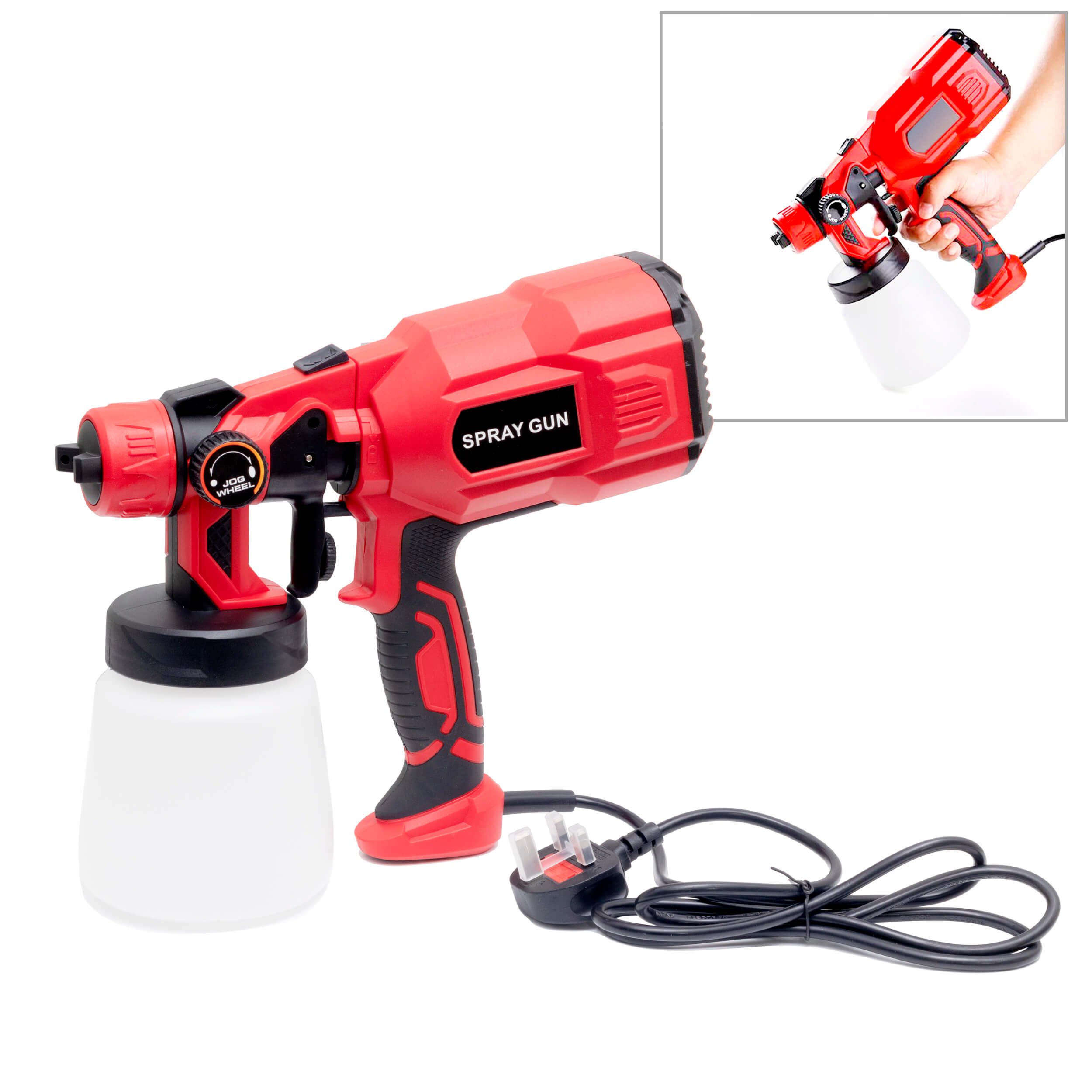 Electric Handheld Paint Sprayer Gun Kit - DIY Water-Based Paint Sprayer for Walls, Furniture & Crafts | Easy to Use & Clean | Perfect for Home Renovation & Woodworking Projects