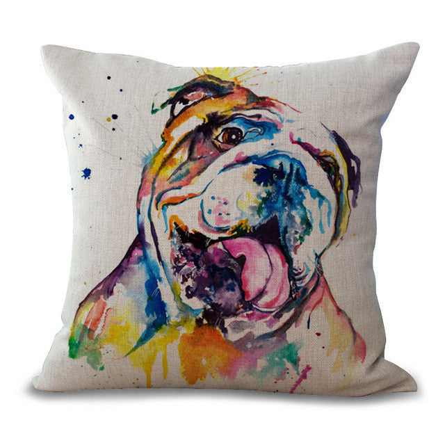 Bullfight Dog Pillow Cases - Soft & Durable Dog Pattern Pillow Covers for Home Decor, Bedroom, Living Room, and Gifts