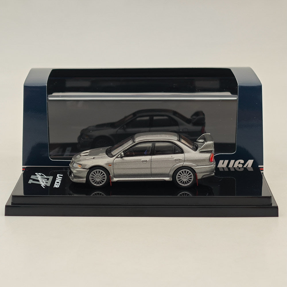 1/64 Scale Mitsubishi Lancer GSR Evolution VI (CP9A) 1999 Diecast Model Car - Hobby Japan HJ642033AS Silver | Collectible Toy Car for Display, Racing Enthusiasts & Model Car Collection